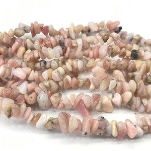 Natural Pink Opal 5-8mm Chips Genuine Loose Nugget Grade AB Beads 34 inch Jewelry Supply Bracelet Necklace Material Support Wholesale
