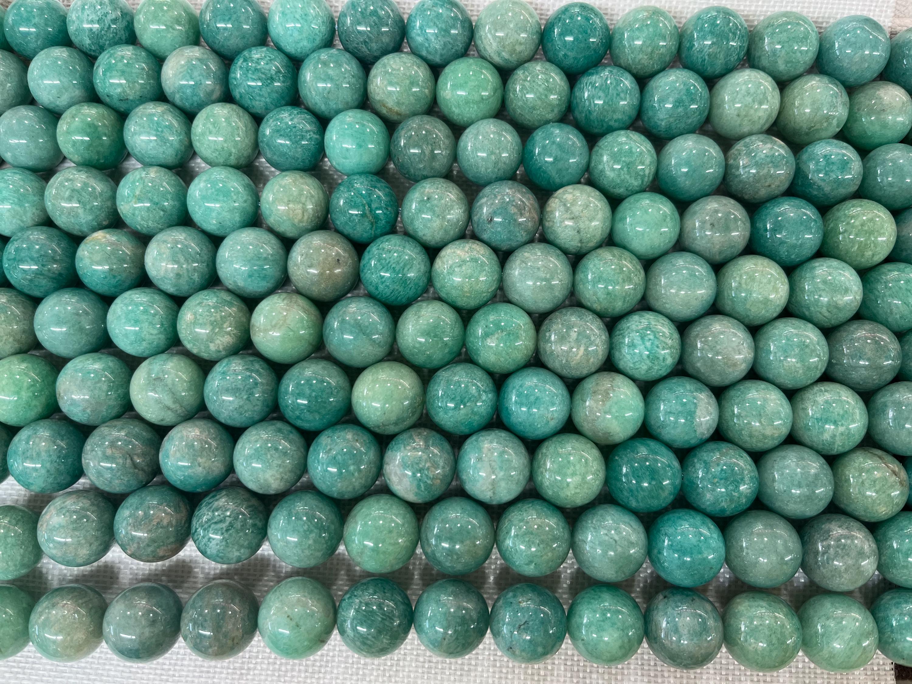 Green Amazonite 19-20mm Round Bigsize Gemstone Loose Beads 15inch ...