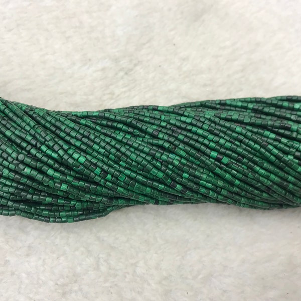 Natural Green Malachite 2mm - 4mm Heishi Genuine Gemstone Loose Beads 15inch Jewelry Supply Bracelet Necklace Material Support Wholesale