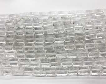 Genuine Clear Crystal 10x13mm Triangular Prism Natural Loose Quartz Tube Beads 15 inch Jewelry Supply Bracelet Necklace Material Wholesale