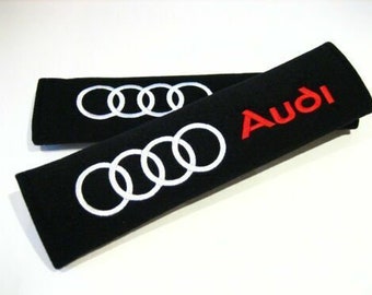 Audi Embroidered Badge Seat Belt Pads