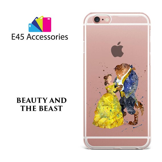 Beauty And The Beast Disney Watercolour Hard Case For Iphone Etsy