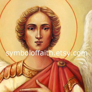 Ícone do Arcanjo Miguel, Anjo, Pintura Cristã, Pintura Religiosa, Arte Religiosa, Ícone digitalizado, Download digital imagem 3
