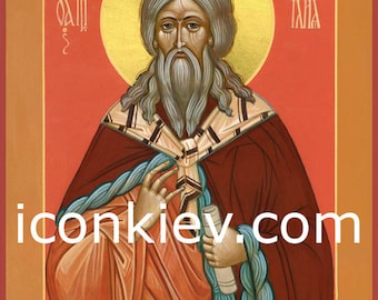 Saint Elias (Sveti Ilija), Orthodox icon, Byzantine icons, Hand painted icon, Christian art, Custom icon, Digital download