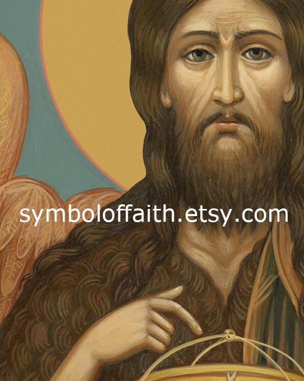 St John The Baptist Orthodox Icon Art For Digital Download