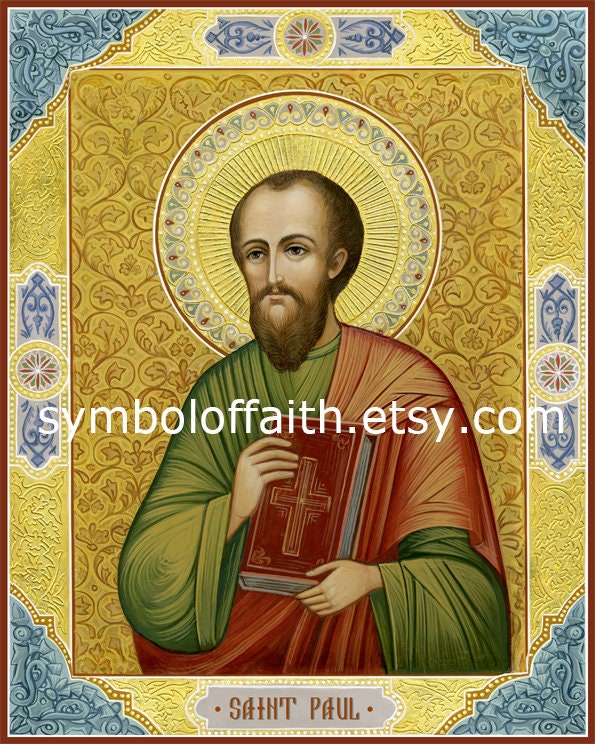 Saint Paul, Orthodox Icon, Art for Digital Download, Printable, Poster ...