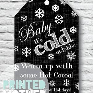 Baby It's Cold Outside Printable Holiday Gift Tag - Etsy