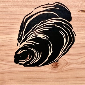 Oyster decal, oyster sticker, oyster
