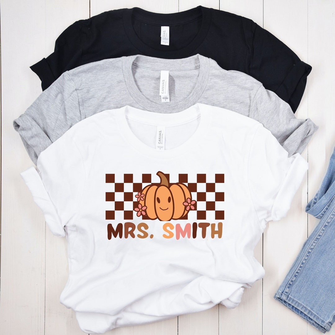 Fall Teacher Shirt, Custom Fall Teacher Shirt, Personalized Gift for