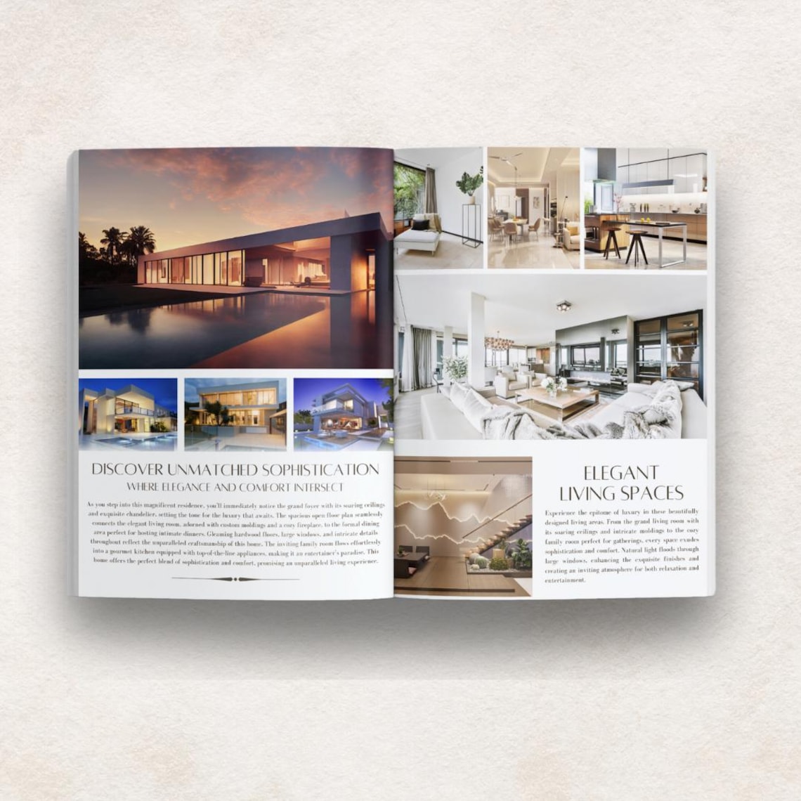 Luxury Real Estate Property Brochure Template | Listing Booklet | 10 ...