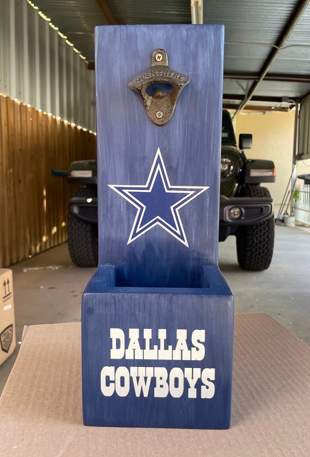 Dallas Cowboys Bottle Opener With Cap Catcher. Etsy