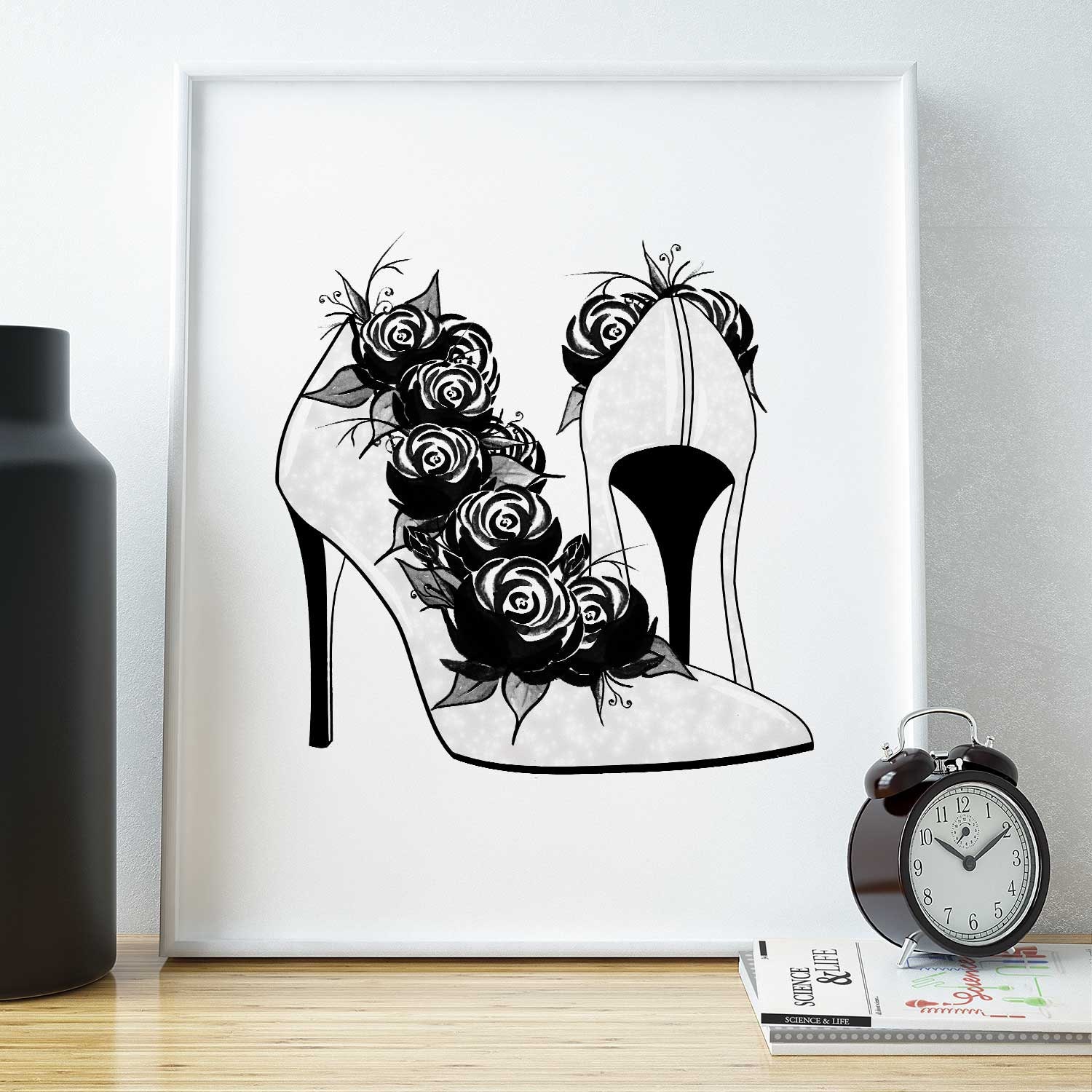 High Heels Print High Heels Art Beauty Room Wall Art High Etsy