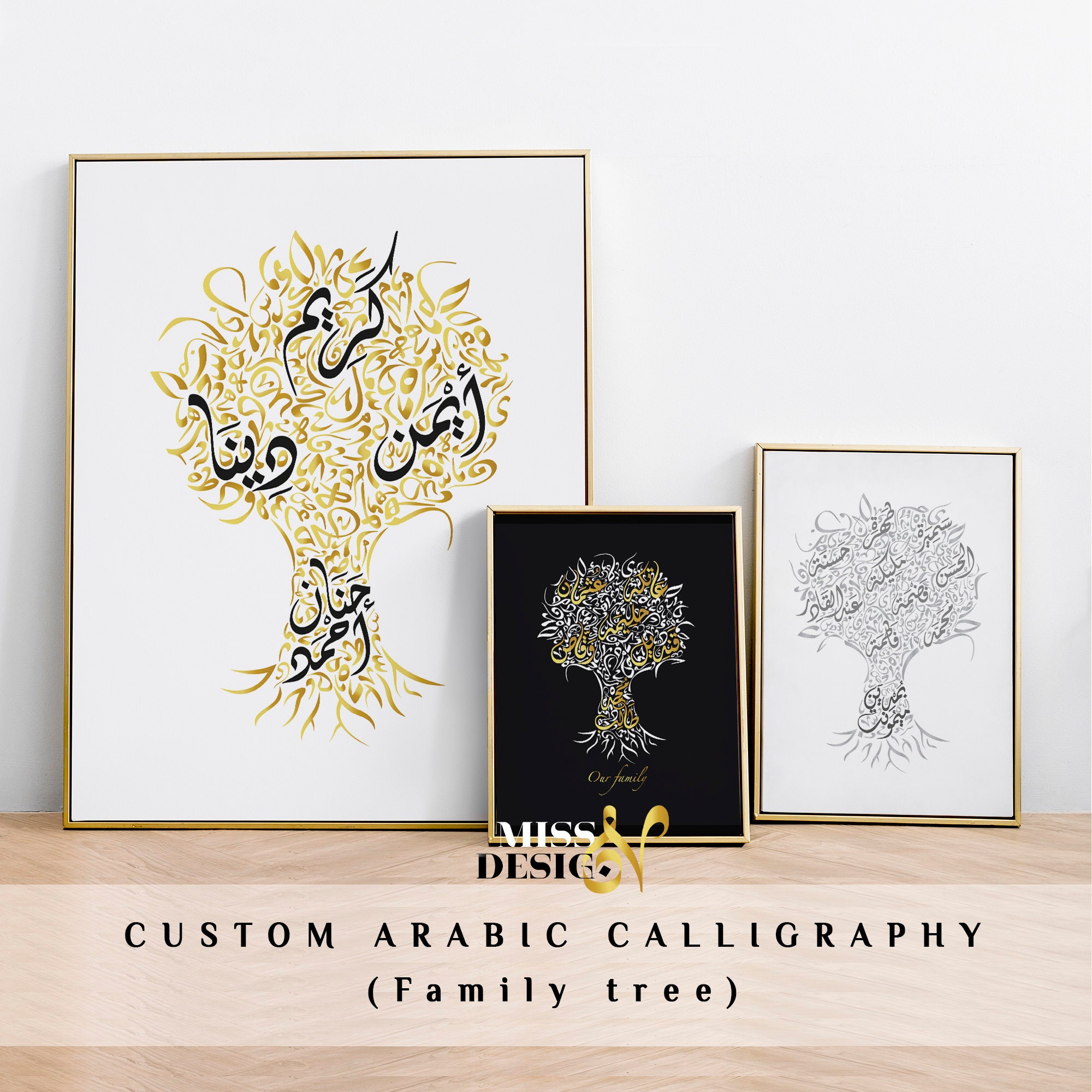 Arab Man Tree Arabic Calligraphy Tree