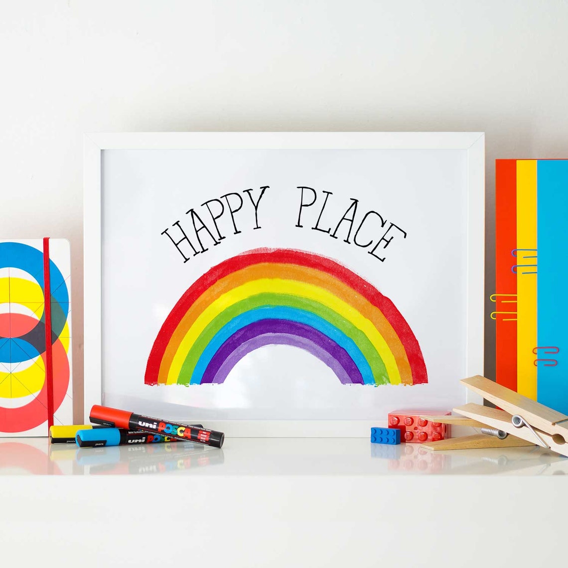 Rainbow wall art nursery wall art rainbow nursery art kids Etsy