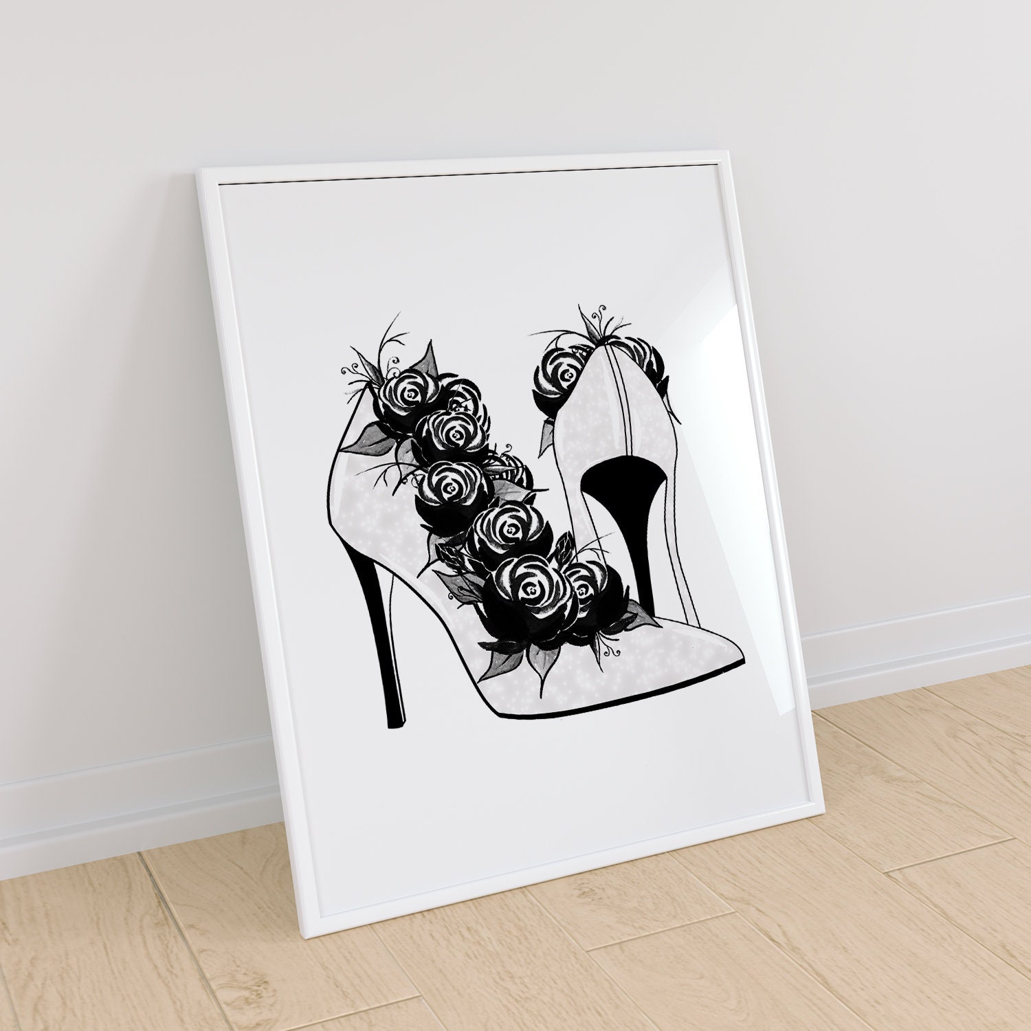 High Heels Print High Heels Art Beauty Room Wall Art High Etsy