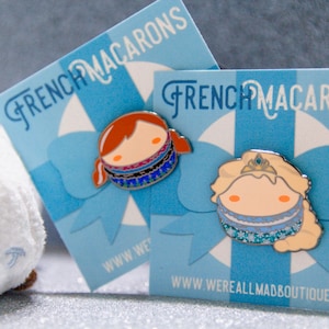 Frozen Macaron Enamel Pin Set