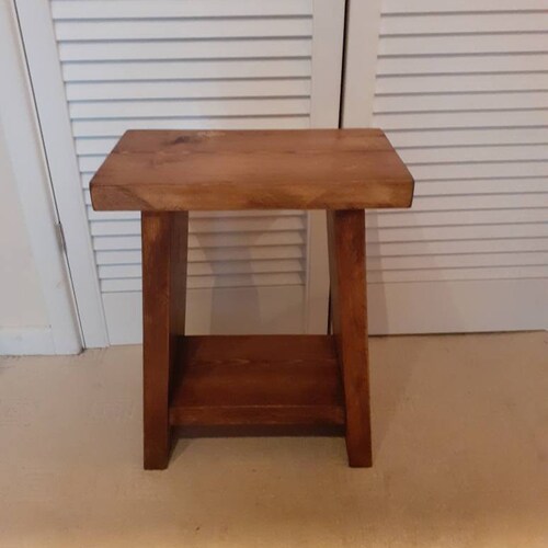 Stool Teak Wood Stool Stool Side Table Wooden Stool Plant Etsy