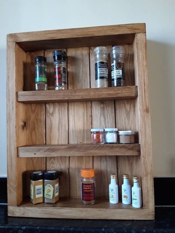 Wooden Spice Rack/shelving/display Unit | Etsy