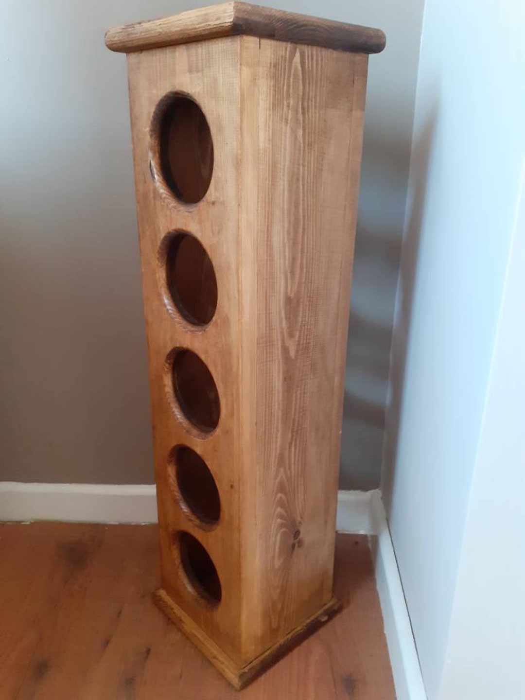 Wine Rack Round Wooden Wine Rack / Display Stand ( Round ) - Etsy