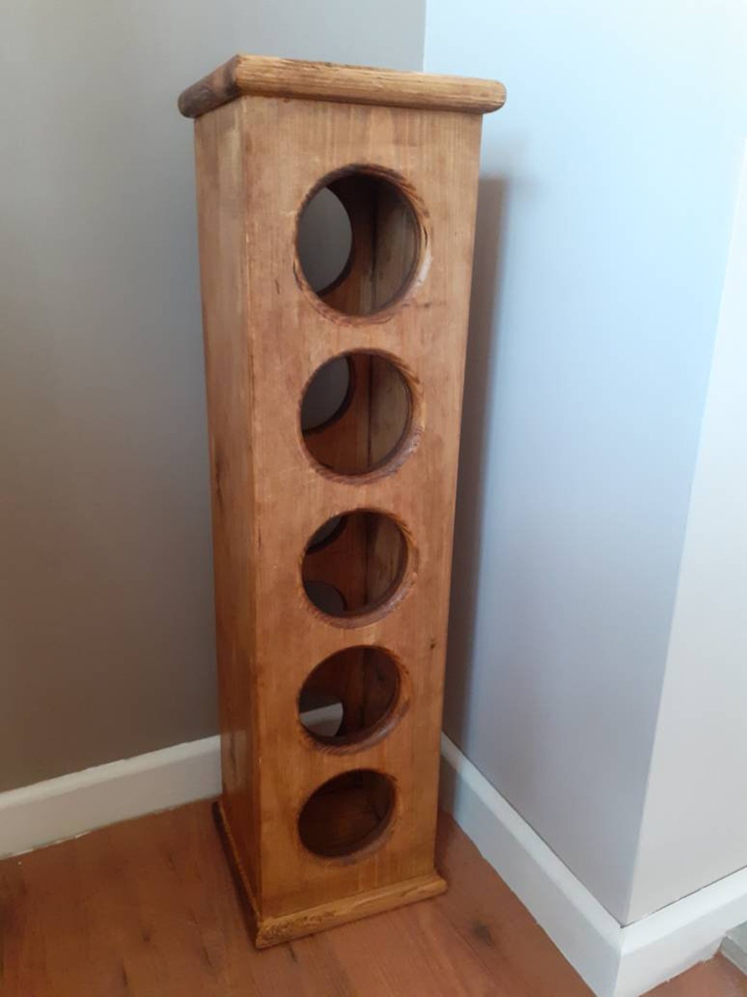 Wine Rack Round Wooden Wine Rack / Display Stand Round - Etsy