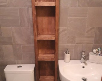 Handmade Wooden Shelving Unit for Bathroom, Dining, Kitchen Storage