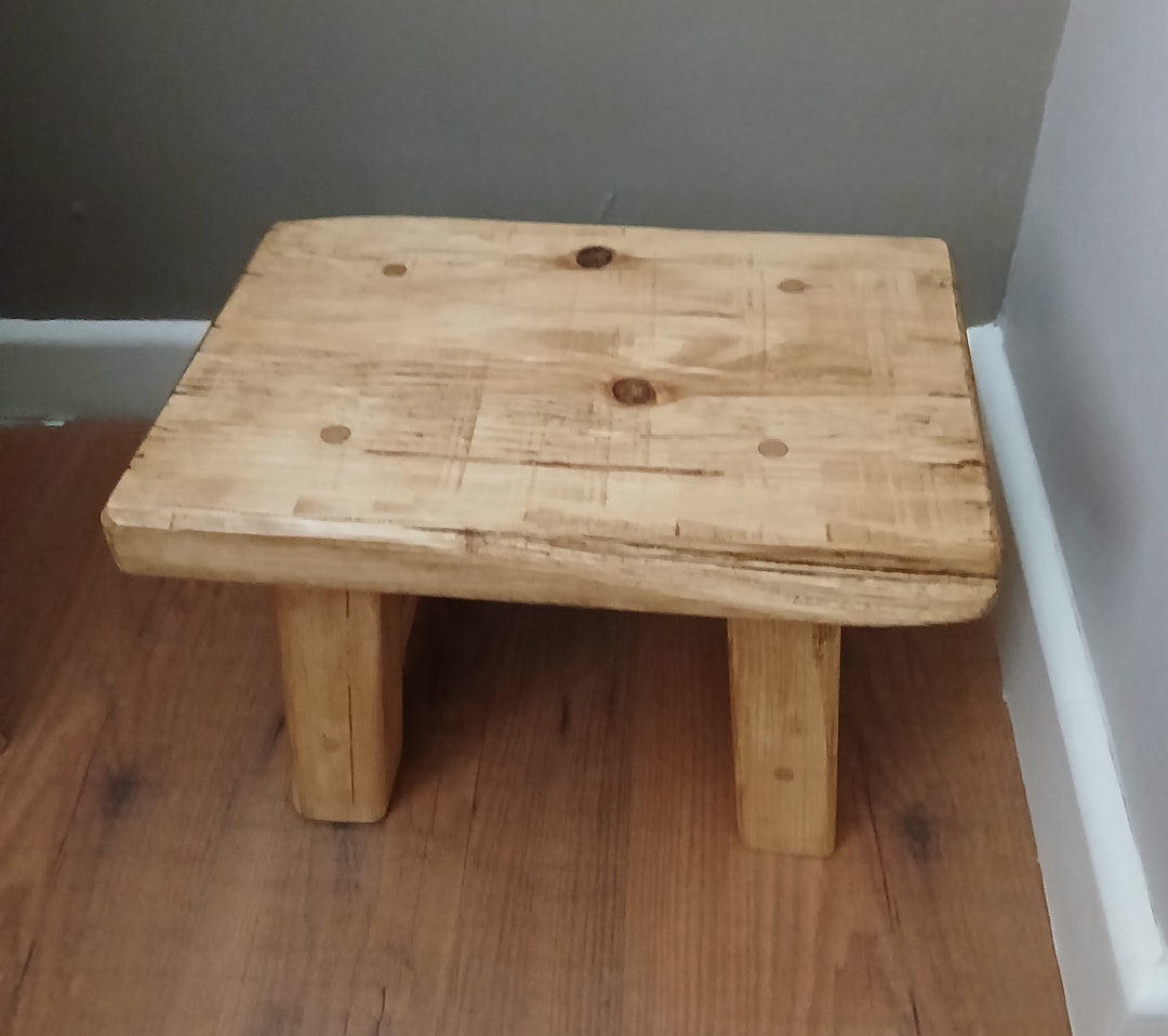 Rustic Wooden Step / Foot Stool / Table - Etsy