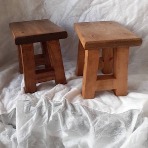 Mini Wooden Stool/ Table/ Plant Stand