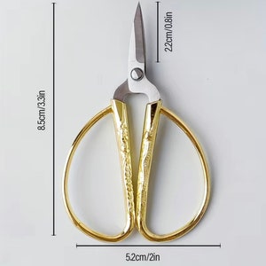 Golden Dragon stainless steel scissors for crafting image 2