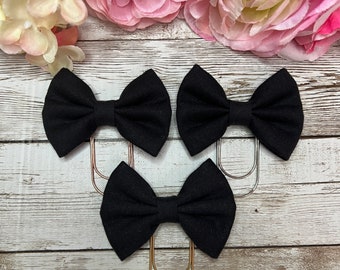 Black Fabric bow