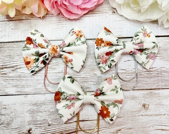 Emily Floral Fabric Bows