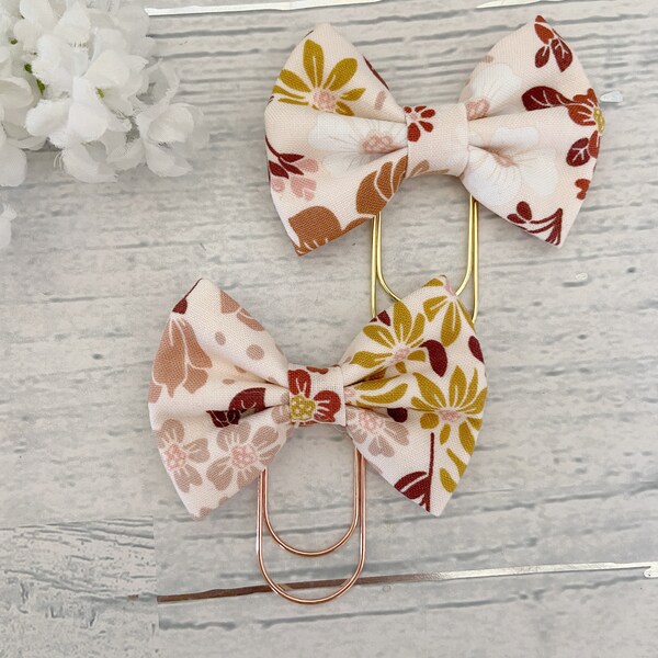 Earth Tones Fabric bows