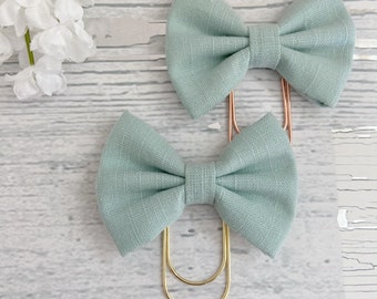 Sage Green Fabric Bows