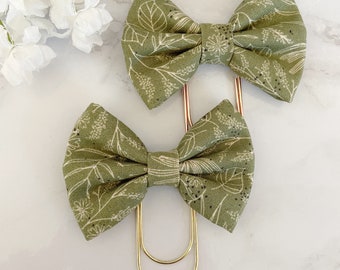 Sketchy Floral fabric bows