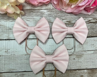 Pink Blush fabric bows