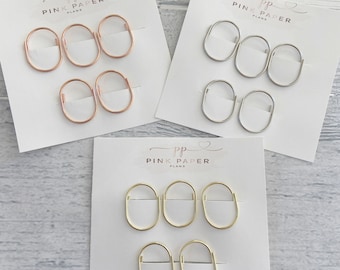 Set of 5 Mini wide paperclips