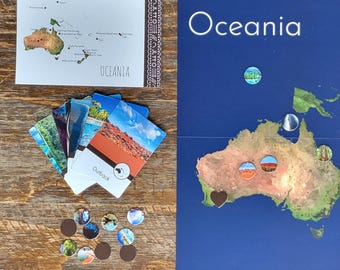 Oceania (Australia) Map & Biome Board (Double Sided)