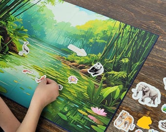 Wetland Biome Board & Asia Map (Double Sided)