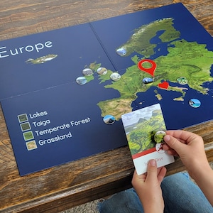 Europe Map & Biome Board (Double Sided)