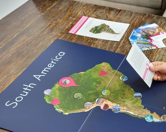 South America Map & Biome Board (Double Sided)