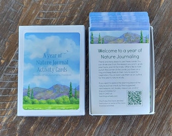 A Year of Nature Journaling Activity Cards