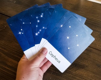 Constellation Cards: Astronomy Learning, Stargazing, Homeschool