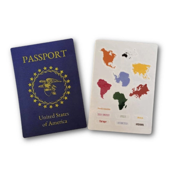 Passport and stickers