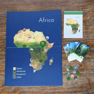 Africa Map & Biome Board (Double Sided)