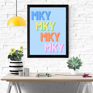 MKY Digital Print for Dorm or Apartment