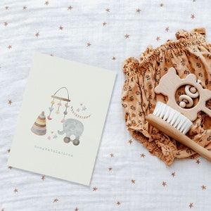 Carte de félicitations pour bébé
