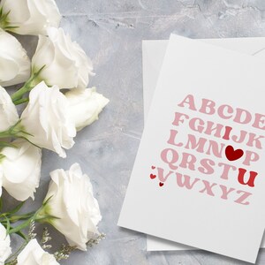 Carte Alphabet Je t'aime
