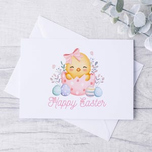 Carte Joyeuses Pâques Poussin