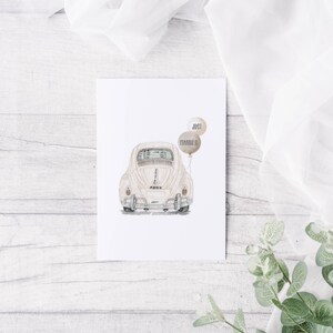 Just Married Car Card