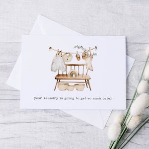 Cute Laundry Card