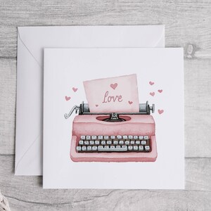 Little Typewriter Card